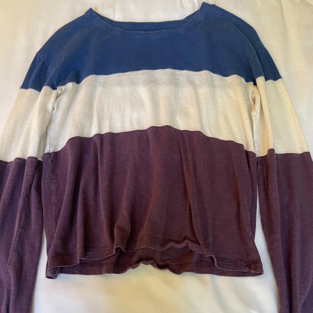 XS Abercrombie & Fitch Striped Long Shirt